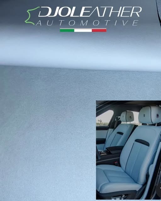 Materiale e interno azzurro